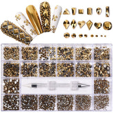 AZURA Crystal Rhinestones kit - Gold-AZURA- Nail Supply American Gel Polish - Phuong Ni
